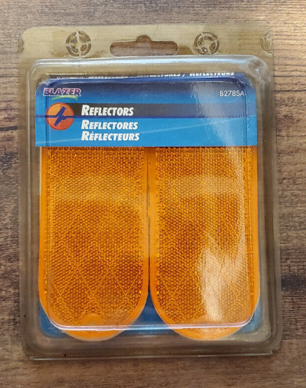 Blazer 2-PACK REFLECTORS ORANGE 4-3/8