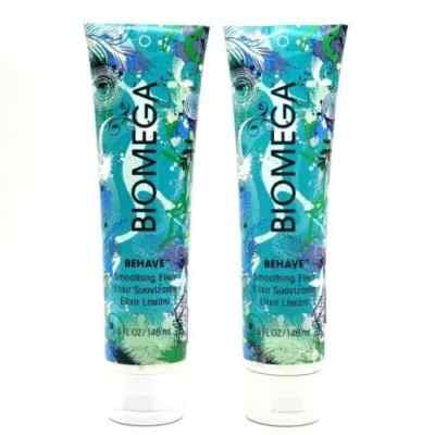 2 Pack Aquage Biomega Behave Smoothing Elixir, 5 oz Ea
