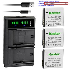 Kastar Battery LTD2 USB Charger for Samsung IA-BP125A Samsung HMX-F920 Camera