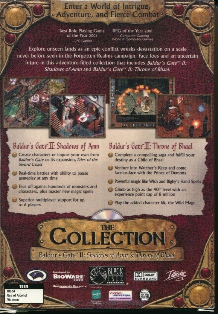 Baldur's Gate II: Shadows of Amn et son extension sur PC (Gebraucht) in Carrouge VD für CHF 10 Baldur's Gate II: Shadows of Amn et son extension sur PC (Gebraucht) in Carrouge VD für CHF 10
