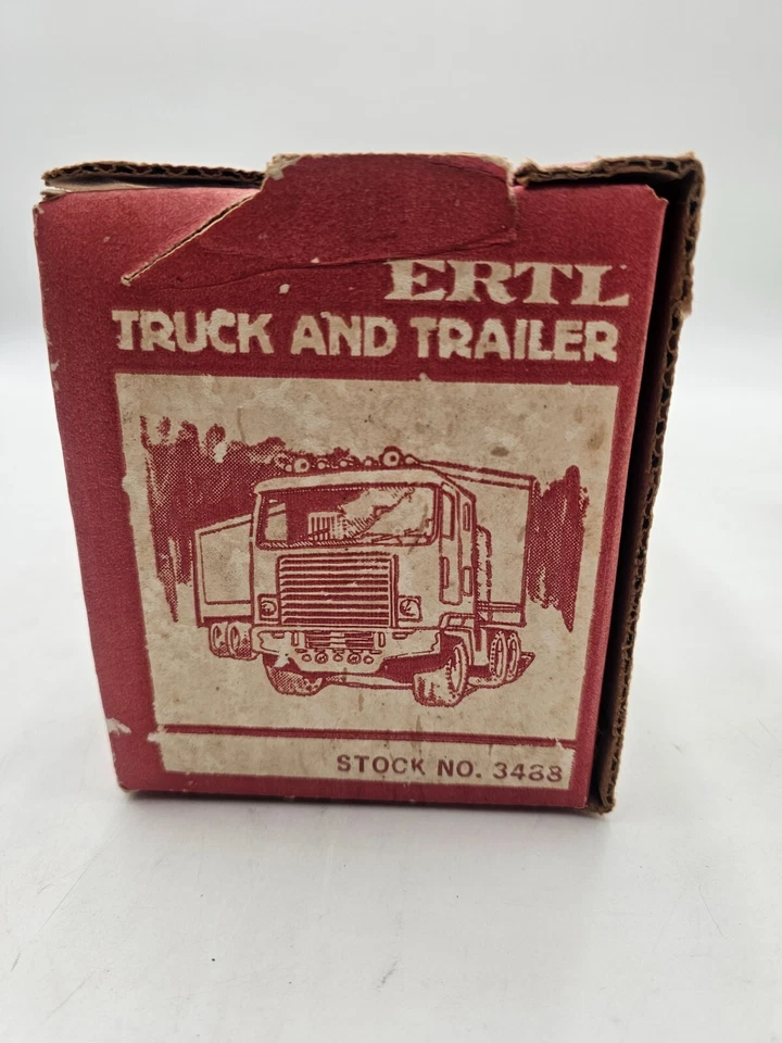 Camión y remolque ERTL Acme 3488 de colección en caja de acero blanco publicidad Chevy Foto 3 de 4