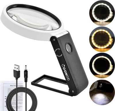 Magnifying glass with best sale light near me