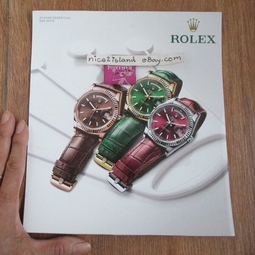 photo of rolex oyster perpetual day date watch picture art print ad paper 8x9 in