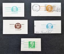 1968-73 UX55 Lincoln UX58-UX70 Revere Hanson Adams Rodney PATRIOT Postal Corners