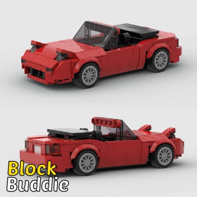 BRICK Mazda MX-5 Sport MOC Auto Car Rennwagen - Klemmbausteine Geschenk