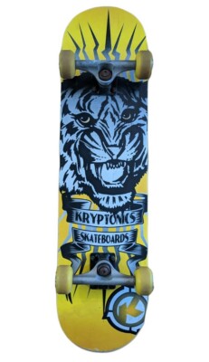 Kryptonics Skateboard Yellow Tiger Graphics 31