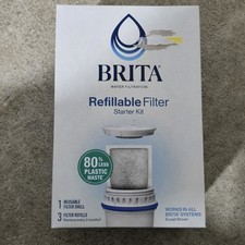 Brita Refillable Filter Starter Kit w/ Reusable Filter Shell 3 Filter Refills