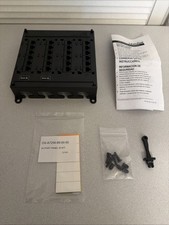 Leviton 476TM Twist  Mount Cat 6 24 Port Patch Panel Black