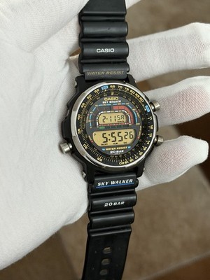 CASIO SKY WALKER DW-401 Digital Watch 20BAR Water Resistant Black