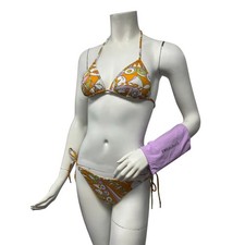 NWT Emilio Pucci Printed Bikini Set w Dust Bag Signature Designer Swimwear