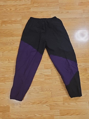 VTG 90s Reebok Above The Rim Black Purple Hip Hip Baller Pants. C11 - Picture 3 of 10