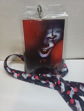 IT Chapter TWO ID Lanyard Badge Holder & TIME TO FLOAT 1.5" Rubber Charm Pendant