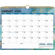 Wall Calendar 2026-2027 2 Year 2026-2027, Jan 2026 Multicolored