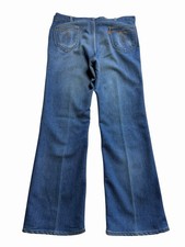 Levis Orange Tab Bell bottoms 1970s 70s Jeans Flare Vtg Blue 37X31