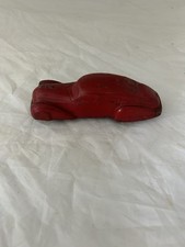 Vintage 1930's SUN RUBBER CO Red Toy Automobile Car ~ Made in USA