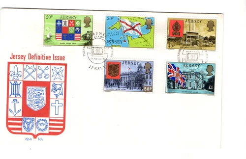1976 JERSEY - DEFINITIVE ISSUE FDC FROM COLLECTION K37