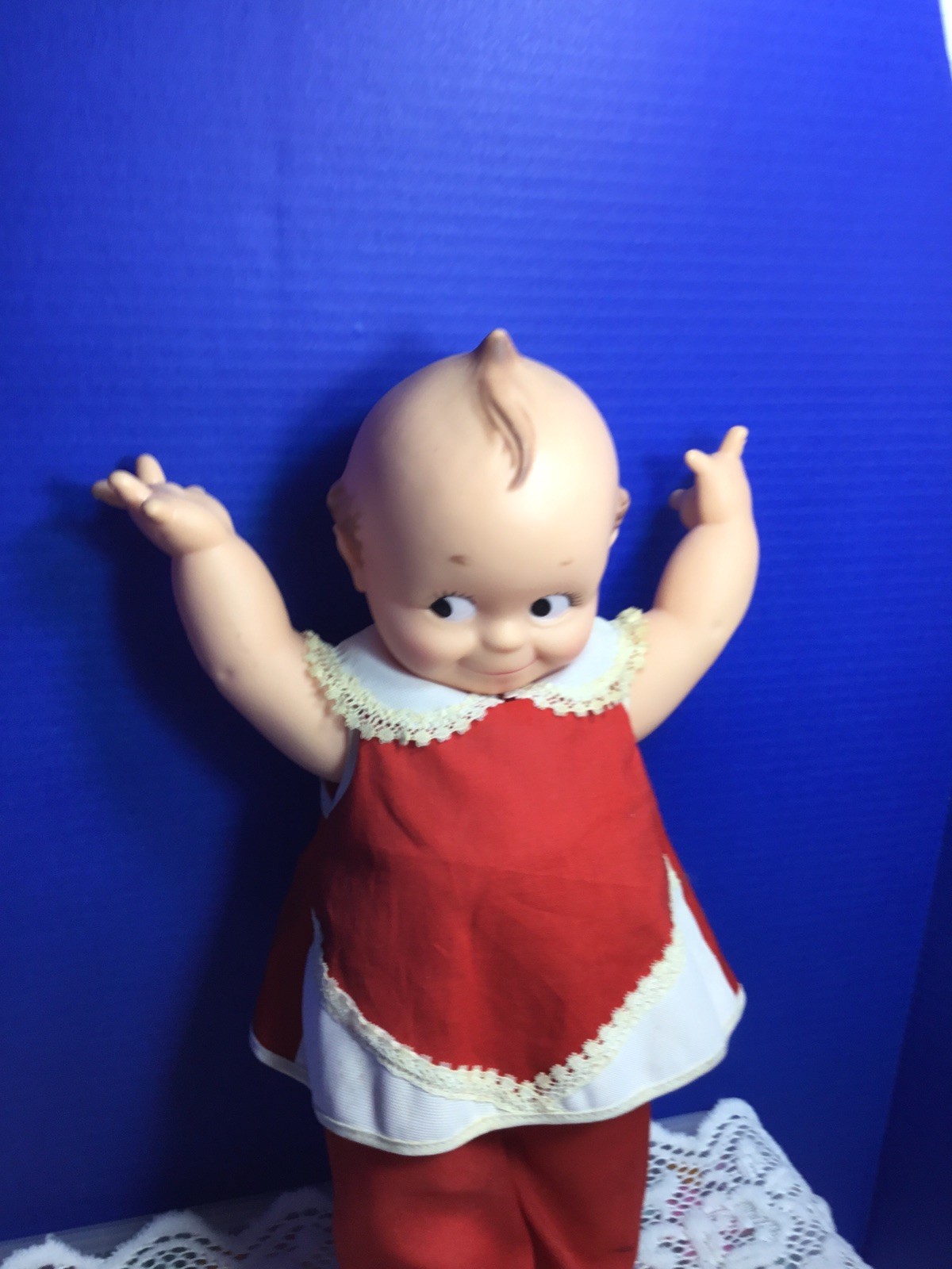 Vintage 1960’s Cameo 14” Kewpie Doll Original Outfit And Sox And Shoes