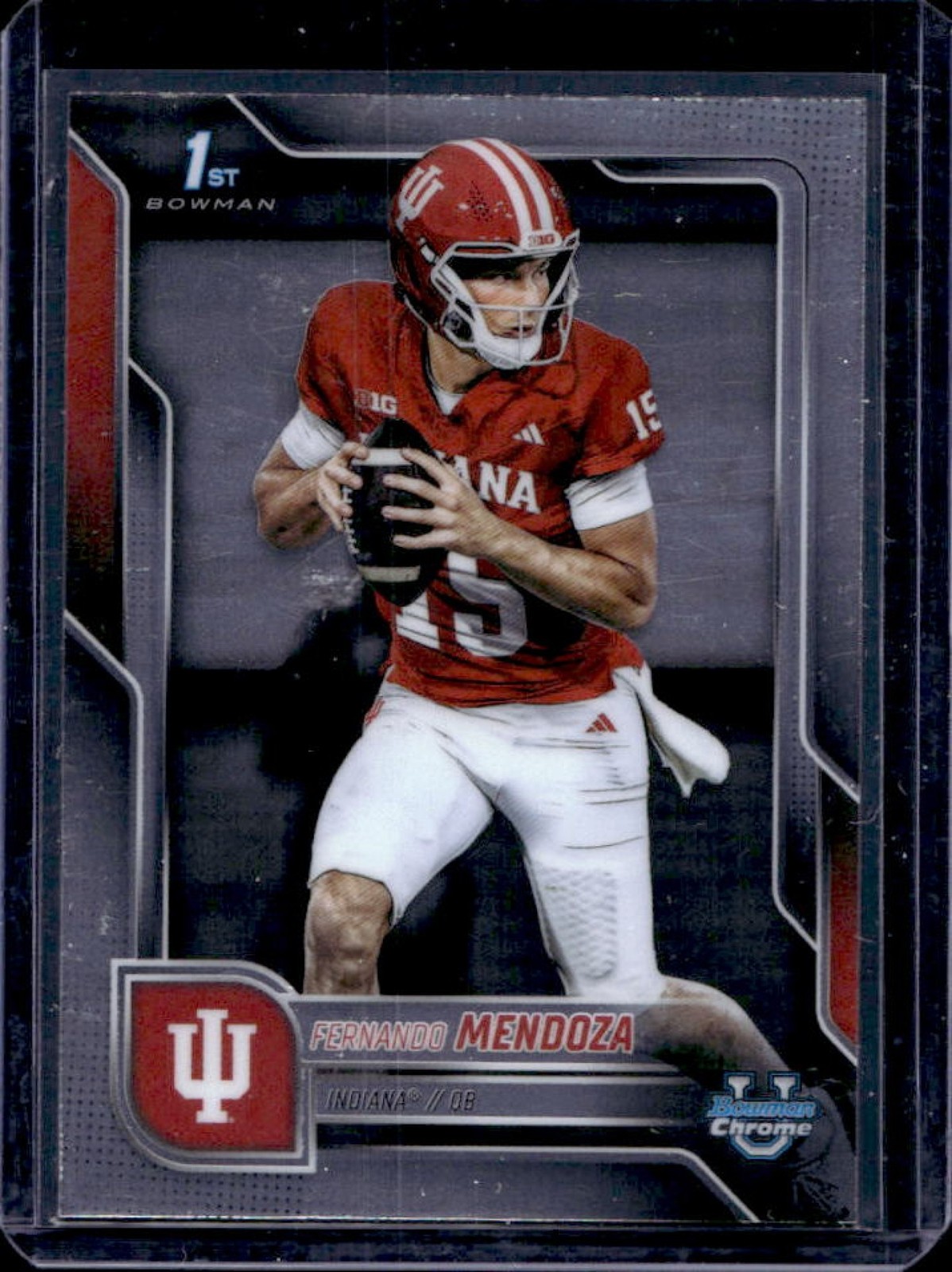 2025 Bowman Chrome U Fernando Mendoza 1st #109 Hoosiers