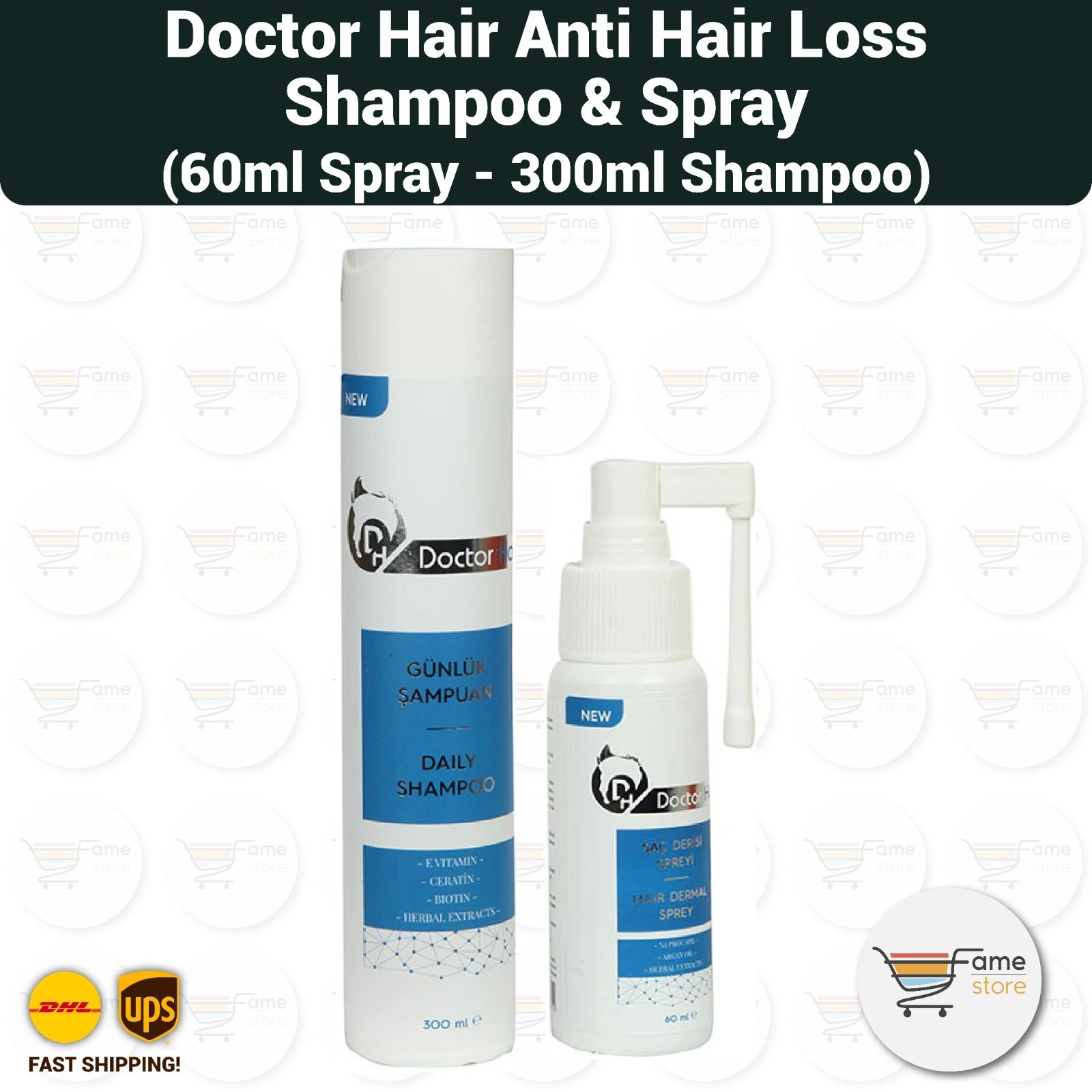 Doctor Hair Anti Hair Loss Hair Repair (Shampoo + Spray Set )