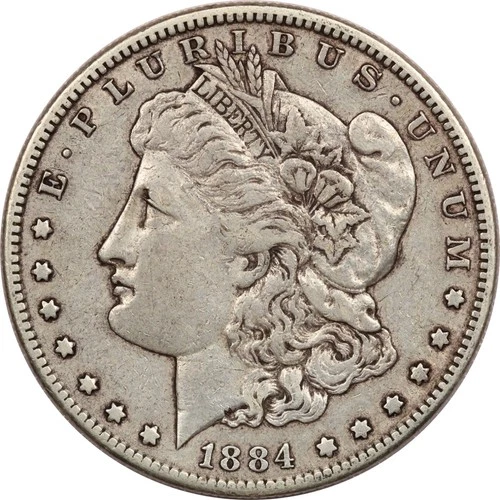 1884-S Morgan Silver Dollar $1, Extremely Fine XF