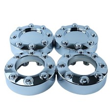 Set of 4 New Chrome 4x4 Wheel Center Caps Replacement for 2005-2018 F250 F350