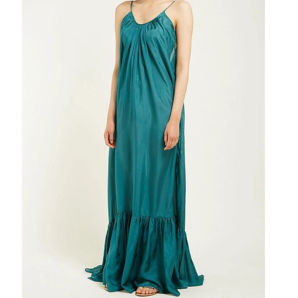 chinese dress ladies Brigitte Brianna Wrap Maxi Dress Emerald / M at SexyModest