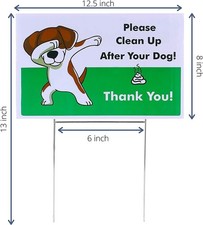 Mr. Pen- Yard Signs No Pooping Dog Signs for Yard Pick Up Your Dog Poop Signs