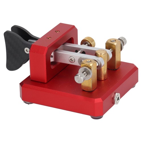 Morse Code Key Double Paddle Automatic CW Shortwave Telegram Tapper Tool . - Picture 5 of 12