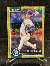 2026 Topps Bryce Miller Yellow Sand Glitter /399 Seattle Mariners SP