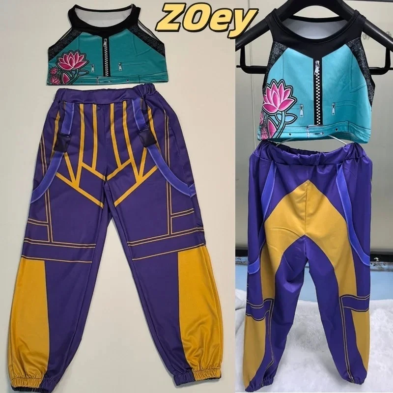 Anime K-Pop Cazadores de Demonios Zoe Juegos con disfraces Conjunto Mujeres Traje de Fiesta Foto 3 de 4