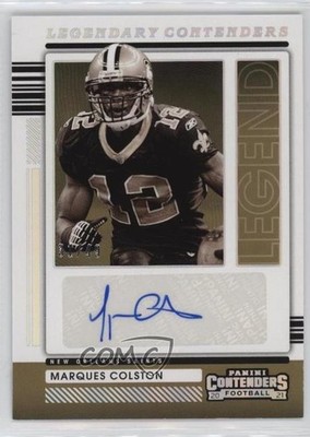 2021 Panini Contenders Legendary 31/49 Marques Colston #LCA-MCO Auto 12ty