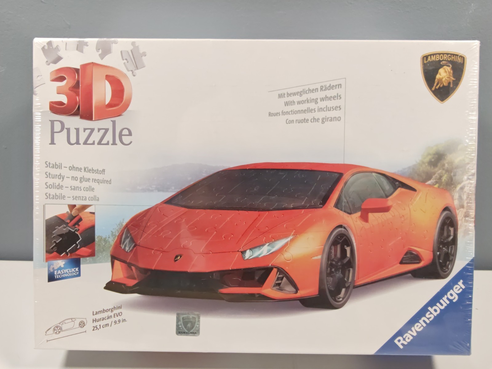 Ravensburger Lamborghini Huracan EVO 3D Puzzle 140 Pieces (8+) - New & Sealed