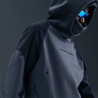 Nike Tech Boreas Oversized Hoodie Thunder Blue Obsidian IB3363-437