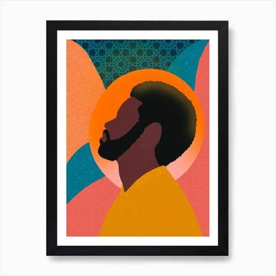 Just Him Kunstdruck gerahmt Wandbild Poster Leinwanddruck Bild