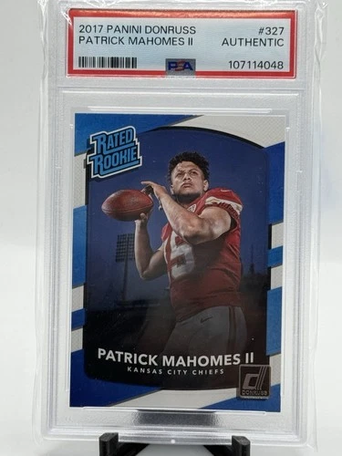2017 Panini Donruss - Rated Rookie Patrick Mahomes II #327 (RC) Authentic