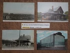 4-100 Year Old SOUTHERN RR Stations & Depots, PRINCETON, IND. POSTCARD LITHO lot