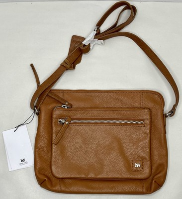 NWT Wise Owl Accessories Women s Real Leather Brown Crossbody Handbag Purse