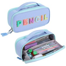 Large Capacity Pencil Case Pouch for Girl Student Women Teen - Multi-Compartm...