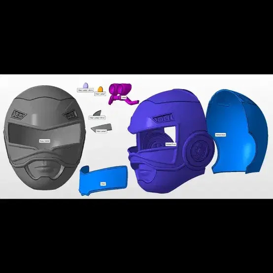 Kamen Rider Caranger Helmet, White, New