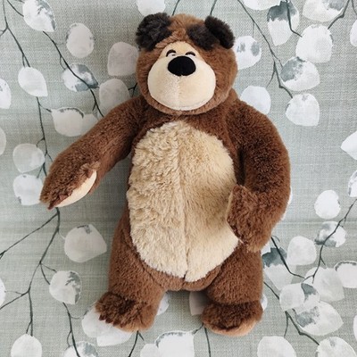 Mascha und der Bär ''BÄR'' Stofftier 10 Zoll Plüschtier Simba Toys Sehr guter Zustand