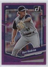 2023 Panini Donruss Holo Purple Ben Kudrna #132 18sj