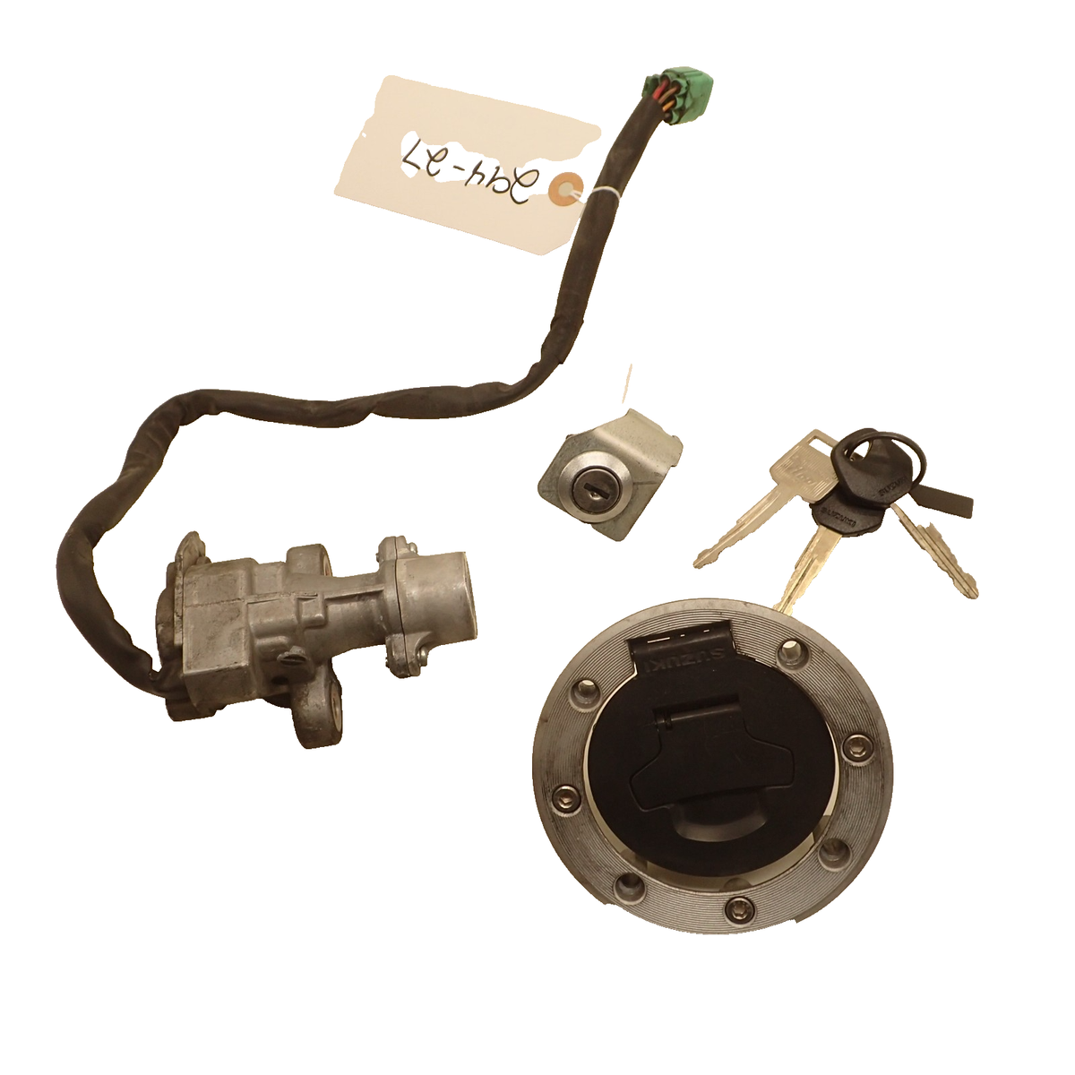 04-11 suzuki v-strom vstrom DL DL650 lock set key ignition gas cap