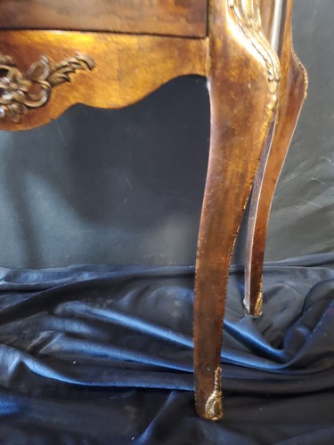 Modern Painted French Louis XV Style Nightstand Table - Picture 12 of 24