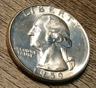 1959-P BU 90% Silver Washington Quarter