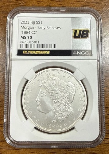 🔥 2023 Fiji 1884 CC Morgan Dollar NGC MS70 Early Releases .999 Silver