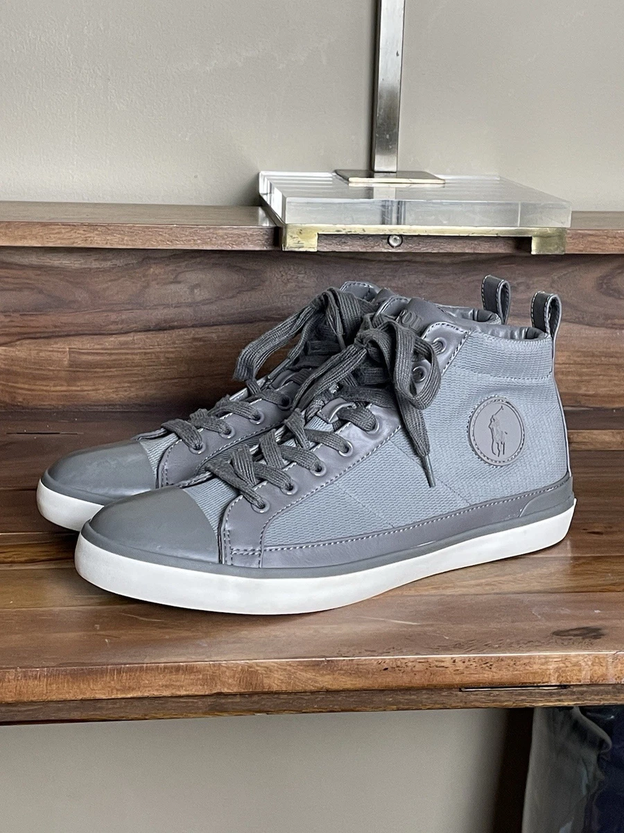 New Men’s Polo by Ralph Lauren Rylander Shoes -Tan Canvas/Leather- Size 15D Ralph Lauren Gray Casual Shoes for Men for sale | eBay main image 3