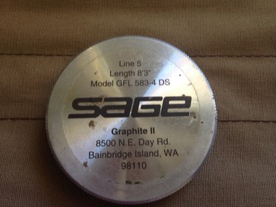 Sage 583-4 DS Graphite II #5 Line 8'3” 4-Piece Fly Rod Original