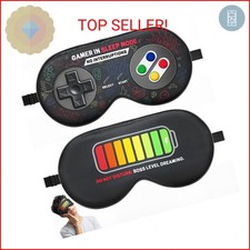 BeeVines 2 Pcs 100 Mulberry Silk Sleep Mask, Game Themed Eye Mask for Kids  Ad