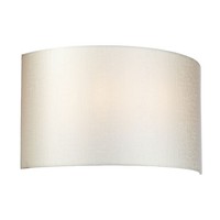 Wandlampe Up Down Innen Creme Chrom 39 Cm Breit Stoff 2X E27 Wandleuchte Flur