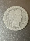 1911 D Barber Dime Good 90% Silver 10c Coin - Collectible